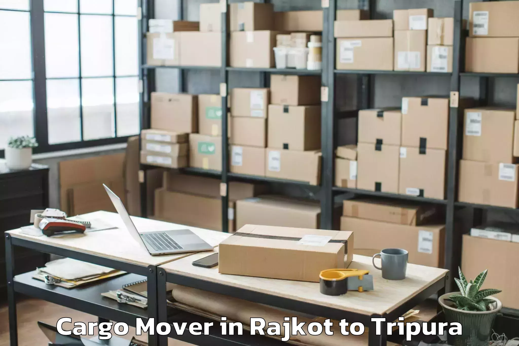 Affordable Rajkot to Jampuijala Cargo Mover